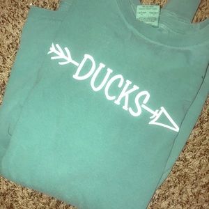 Ducks long sleeve comfort colors shirt